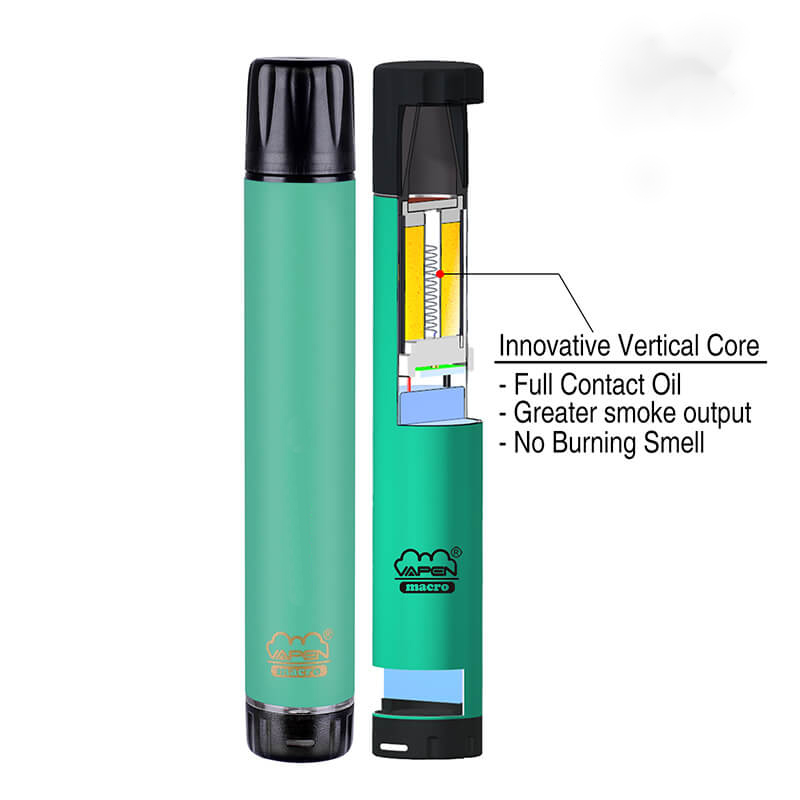 Authentieke VAPEN MACRO 2000 ZAKEN WEGGEVOERDE VAPE PEN MET VERTICALE COIL PLUS XXL XTRA Extra Flex Vaporizer Pre-Filled Bars E CIGS Vaporizers